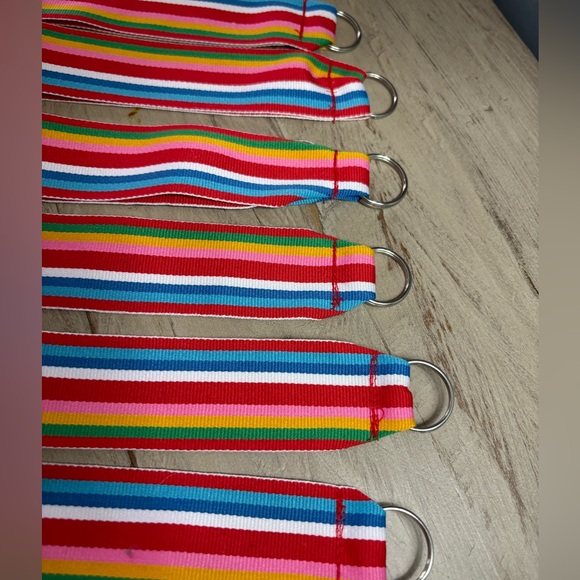 10 Canvas Ribbon Wrist Key Fobs - HANDMADE - Picture 4 of 6